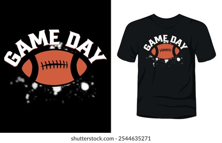 Game day typography American football t-shirt design