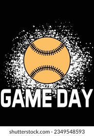 Game day vector art design, eps file. design file for t-shirt. SVG, EPS cuttable design file
