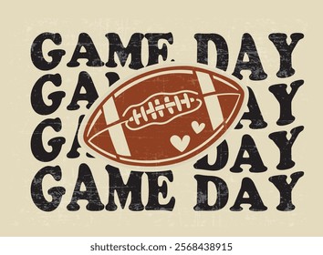 game day vector design for t shirt