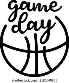 Game Day Vector, Soccer Shirt, Game Day Vibes, Files for Cricut, Cut Silhouette File, Instan Download, Typography