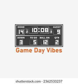 Game day vibes Design, Sports Mom, Sports Mama, Football Mom, Basketball, Cut File for Cricut, Typography