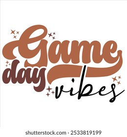 GAME DAY VIBES  
Football  T-Shirt Design