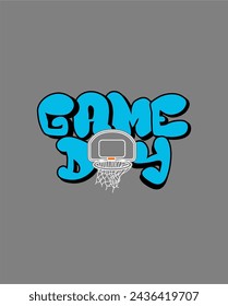 Game day Vibes Shirt, Basketball shirt, Game Day, Basketball shirt print template