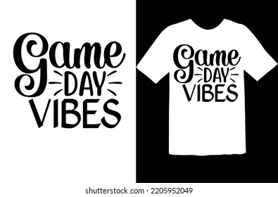 Game day vibes svg design