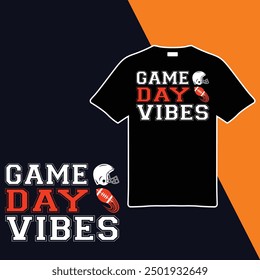 
Game Day Vibes .t-shirt Design. Vector Illustration