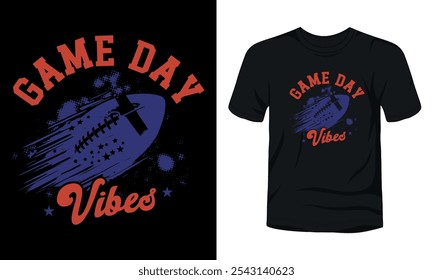 Game Day Vibes t-shirt template