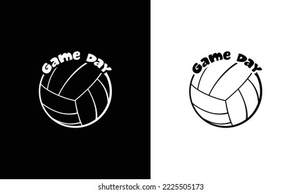 Game Day Volleyball Quote T shirt design, typography