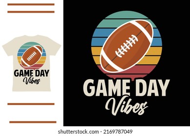 Game days vibes t shirt design