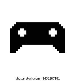 game design icon pixel art - console, gamepad.