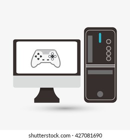 Game design. Technology icon. Isolated illustration