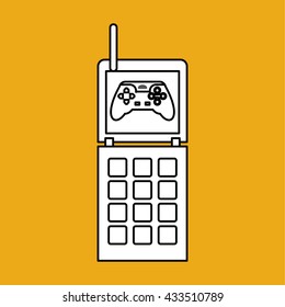 Game design. Technology icon. Isolated illustration , vector
