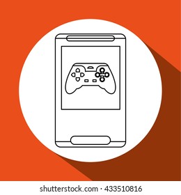 Game design. Technology icon. Isolated illustration , vector