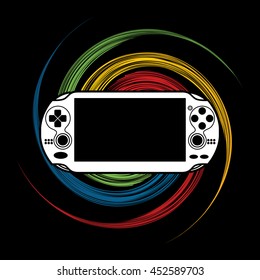 Game designed on spin wheel background graphic vector.