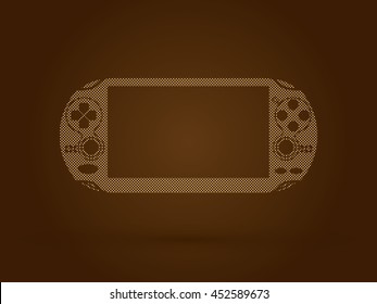 Game designed using dots pattern graphic vector.