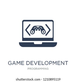 Game Development Icon. Trendy Flat Vector Game Development Icon On White Background From Programming Collection, Vector Illustration Can Be Use For Web And Mobile, Eps10