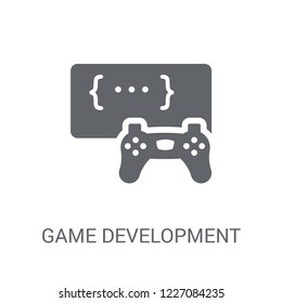 Game development icon. Trendy Game development logo concept on white background from Programming collection. Suitable for use on web apps, mobile apps and print media.