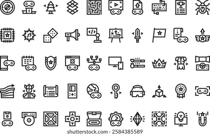 Game development icons High-Quality Vector Icons Collection with Editable Stroke. Ideal for Professional and Creative Projects.