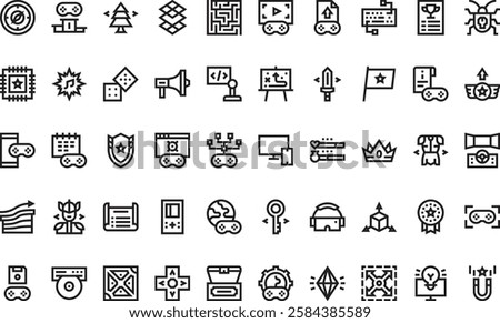 Game development icons High-Quality Vector Icons Collection with Editable Stroke. Ideal for Professional and Creative Projects.