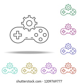 game development outline icon. Elements of Game development in multi color style icons. Simple icon for websites, web design, mobile app, info graphics