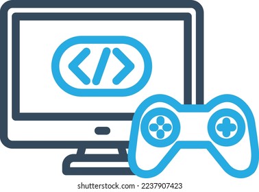 Game development Vector Icon which is suitable for commercial work and easily modify or edit it
