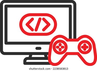 Game development Vector Icon which is suitable for commercial work and easily modify or edit it
