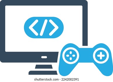 Game development Vector Icon which is suitable for commercial work and easily modify or edit it
