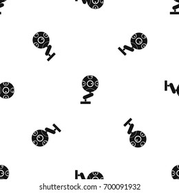 Game device pattern repeat seamless in black color for any design. Vector geometric illustration