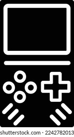 Game device Vector Icon which is suitable for commercial work and easily modify or edit it
