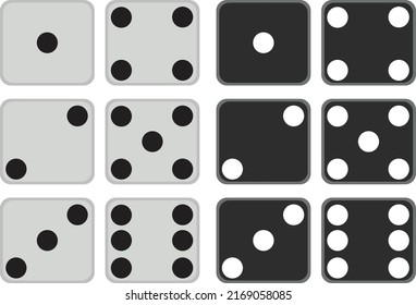 Game Dice Set Game Dice Isolated Stock Vector (royalty Free) 2169058085 