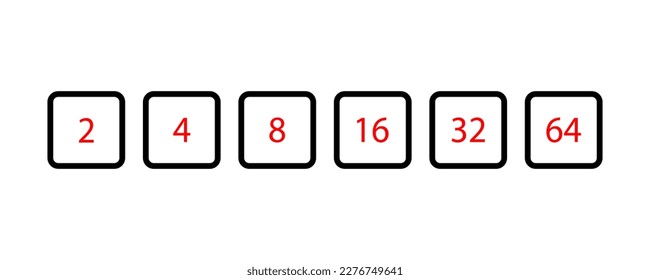 Game dice set isolated on white background. Set of dice in flat and linear design from one to six