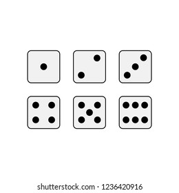 Game dice. vector
