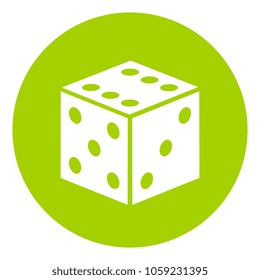 Game dice vector symbol illustration isolated on white background
