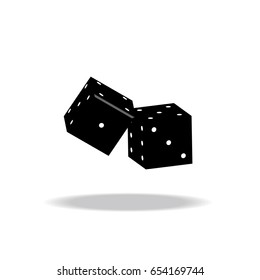 Game dices vector illustration isolated on white background