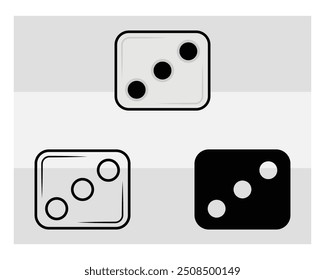 Juego Die, Dice Silhouette, Dice Vector, Clipart, eps, juego,