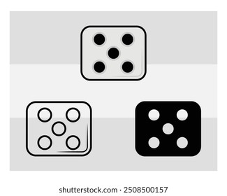 Juego Die, Dice Silhouette, Dice Vector, Clipart, eps, juego,