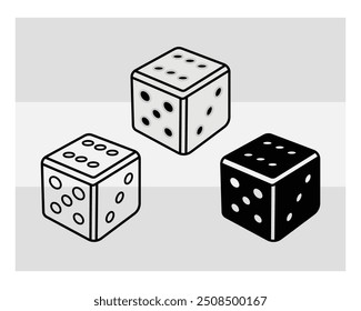 Juego Die, Dice Silhouette, Dice Vector, Clipart, eps, juego,