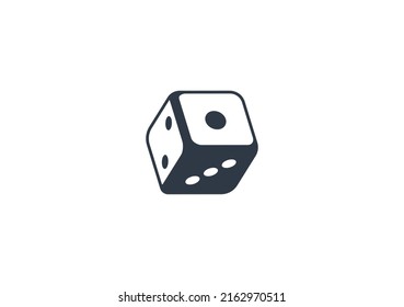 Game Die vector flat emoticon. Isolated Dice illustration. Game Die icon