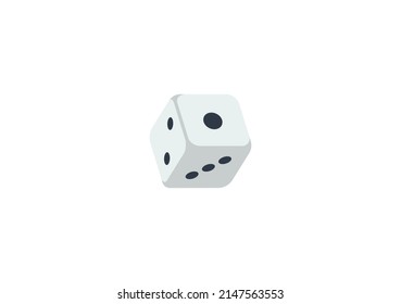 Game Die Vector Isolated Emoticon. Game Die Icon