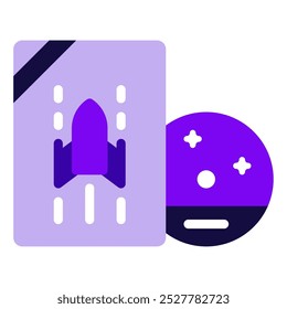 Game Disc Gaming vector icon illustration