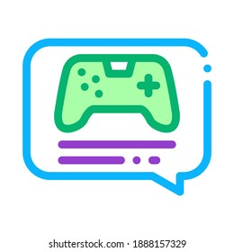 game discussing icon vector. game discussing sign. color symbol illustration