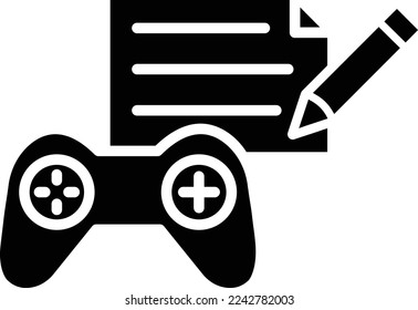 Game documents Vector Icon which is suitable for commercial work and easily modify or edit it
