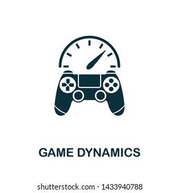 Game Dynamics vector icon illustration. Creative sign from gamification icons collection. Filled flat Game Dynamics icon for computer and mobile. Symbol, logo vector graphics.