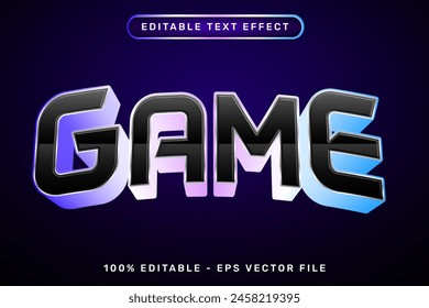 game effect and editable text effect with light neon color