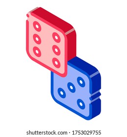 Elemento de juego Glassies vector señal isométrica. ilustración de símbolo aislado de color