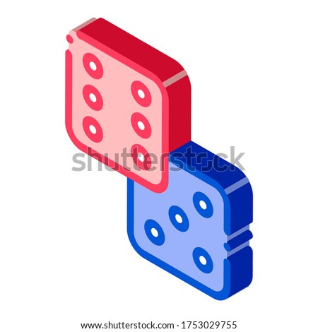 Game Element Glassies vector isometric sign. color isolated symbol illustration