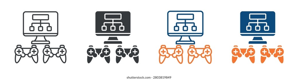 Game Emulator Icon Set Multiple Style Collection