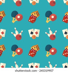 game and entertainment seamless pattern