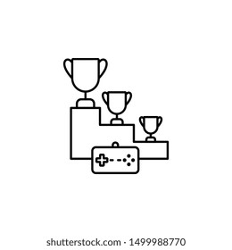 game, event, rewards, game controller icon. Simple thin line, outline vector of esport icons for UI and UX, website or mobile application