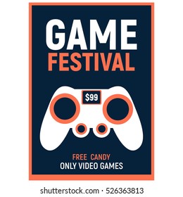 Game Festival Poster Design 