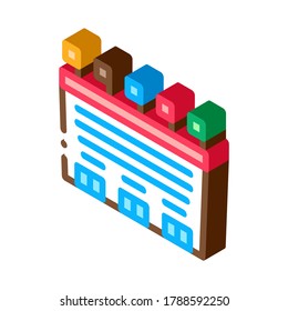 Game Fields Top View Icon Vector. Isometric Game Fields Top View sign. color isolated symbol illustration